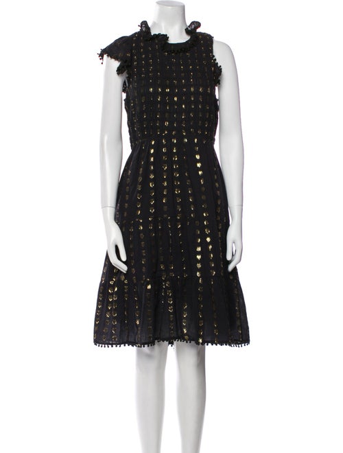 Sea New York Polka Dot Print Knee-Length Dress