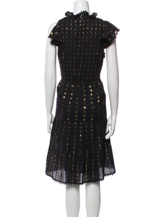 Sea New York Polka Dot Print Knee-Length Dress