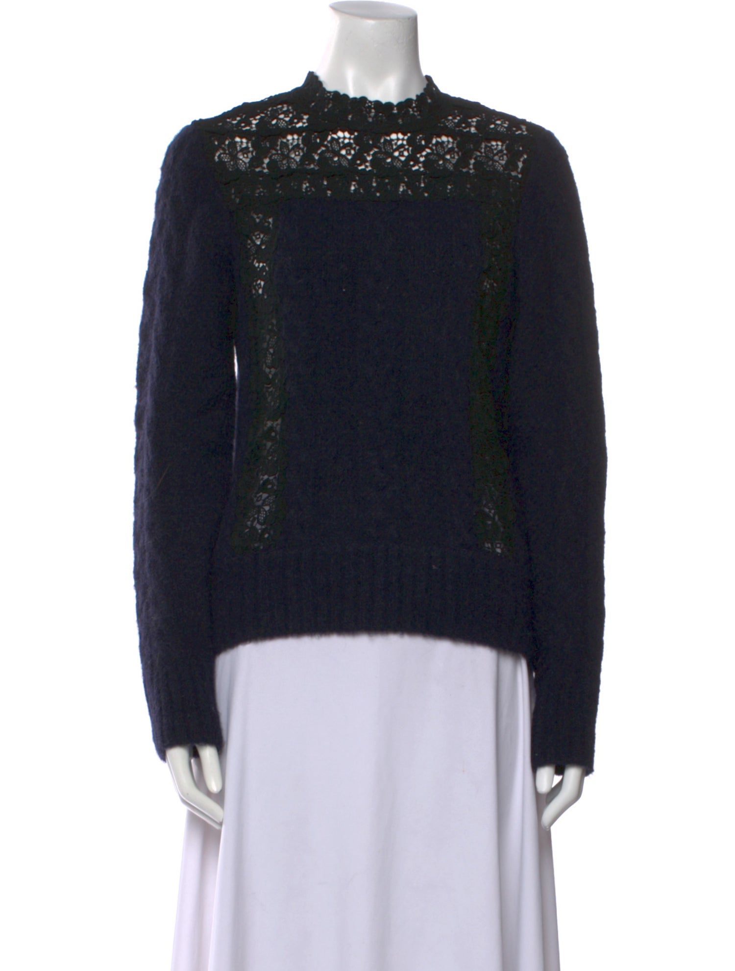 Sea New York Wool Lace Pattern Sweater