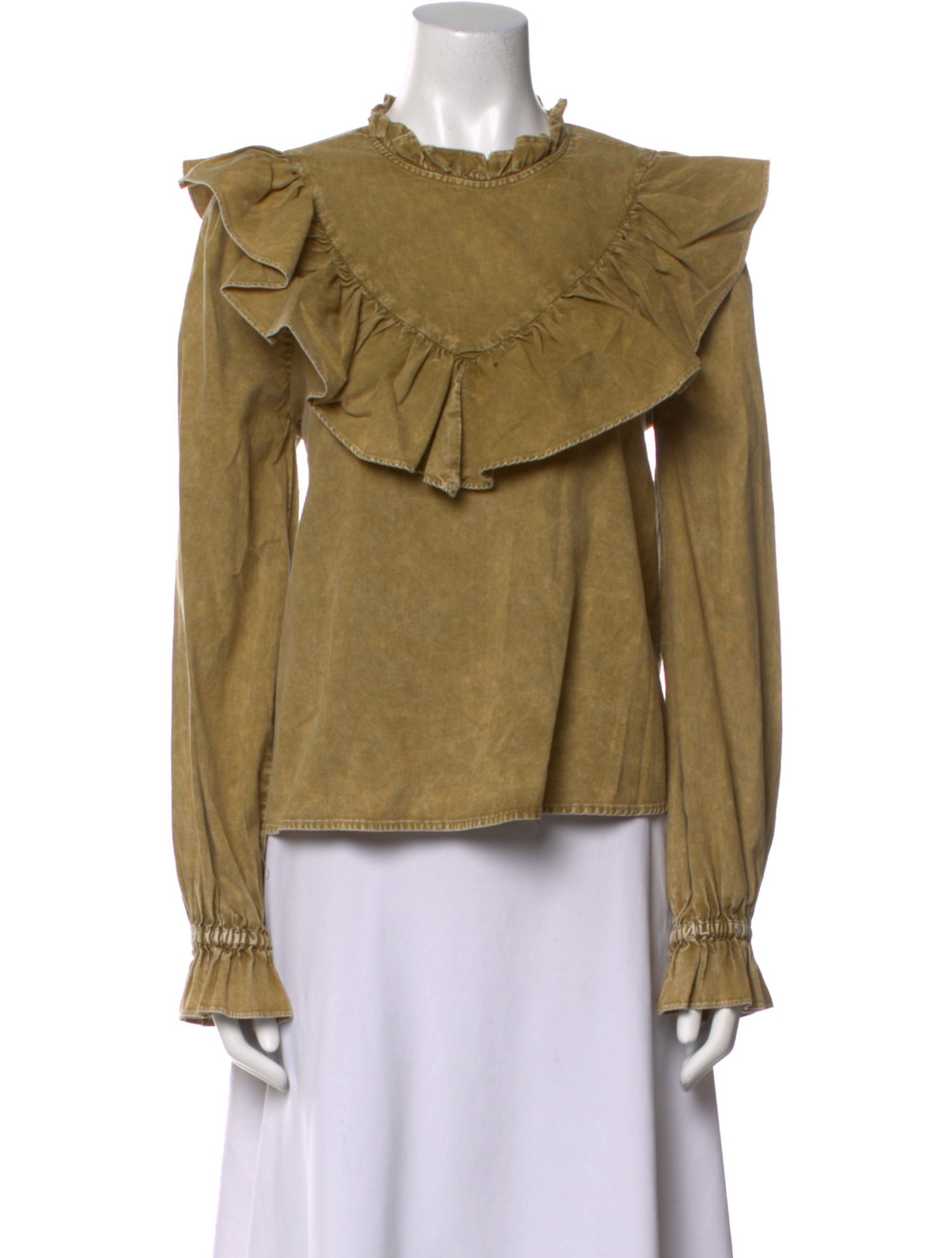 Sea New York Mock Neck Long Sleeve Blouse