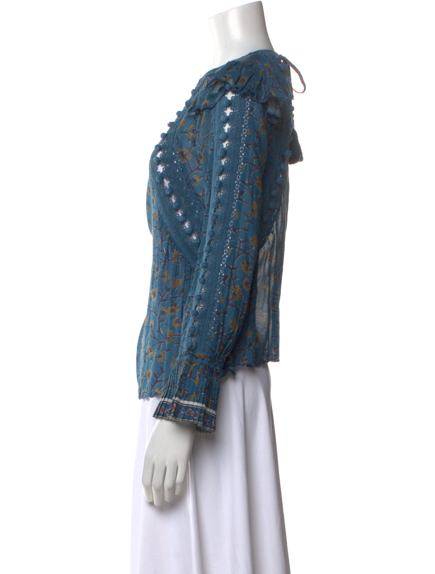 Sea New York Floral Print Crew Neck Blouse