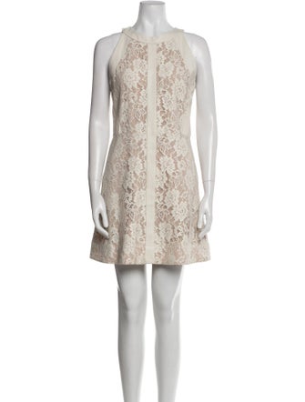 Sea New York Lace Pattern Mini Dress