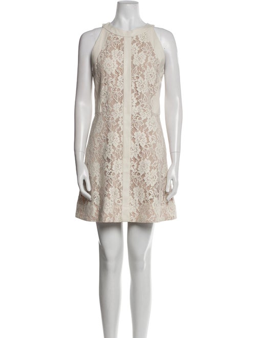 Sea New York Lace Pattern Mini Dress