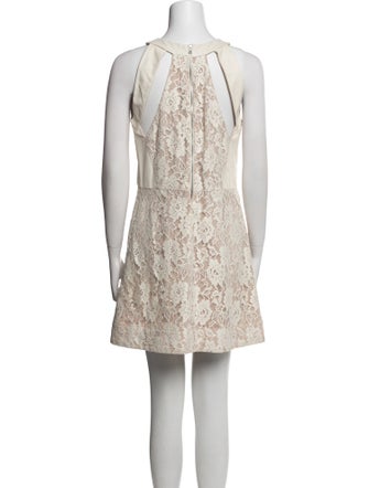 Sea New York Lace Pattern Mini Dress