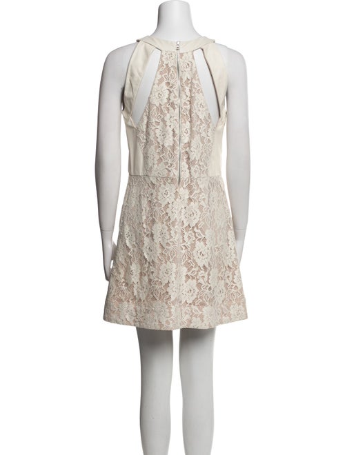 Sea New York Lace Pattern Mini Dress