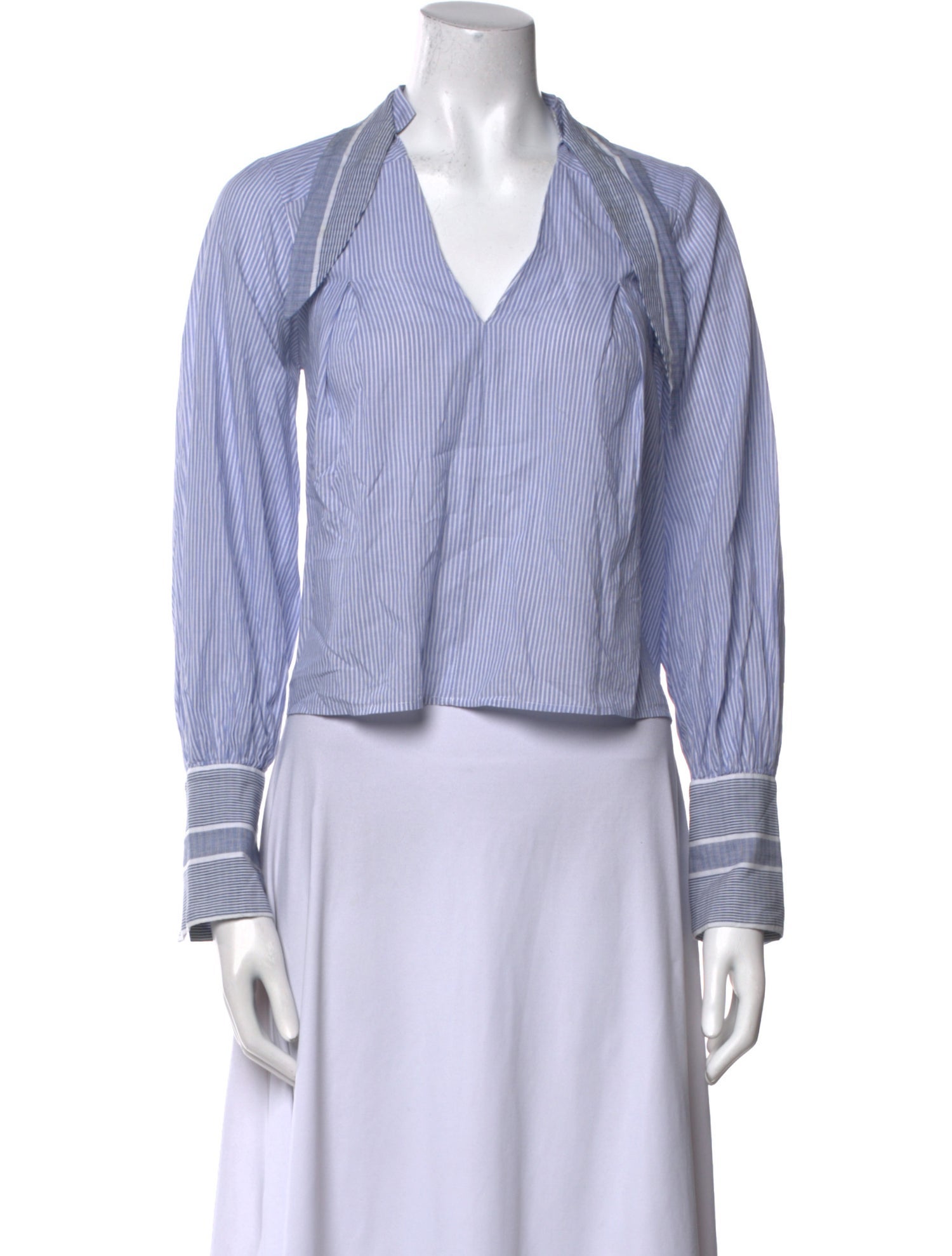 Sea New York Striped V-Neck Crop Top