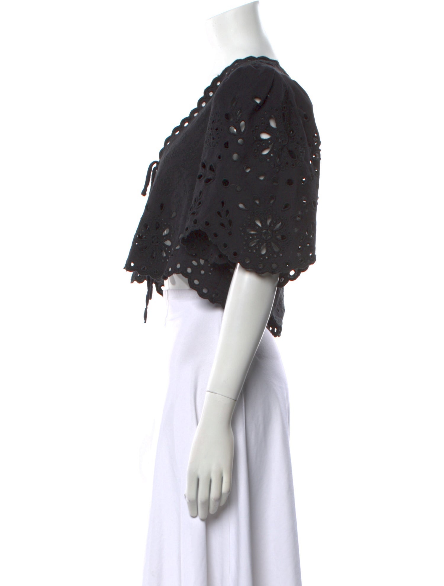 Sea New York V-Neck Short Sleeve Crop Top