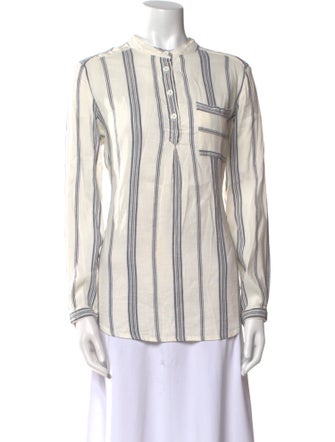 Sea New York Linen Striped Blouse