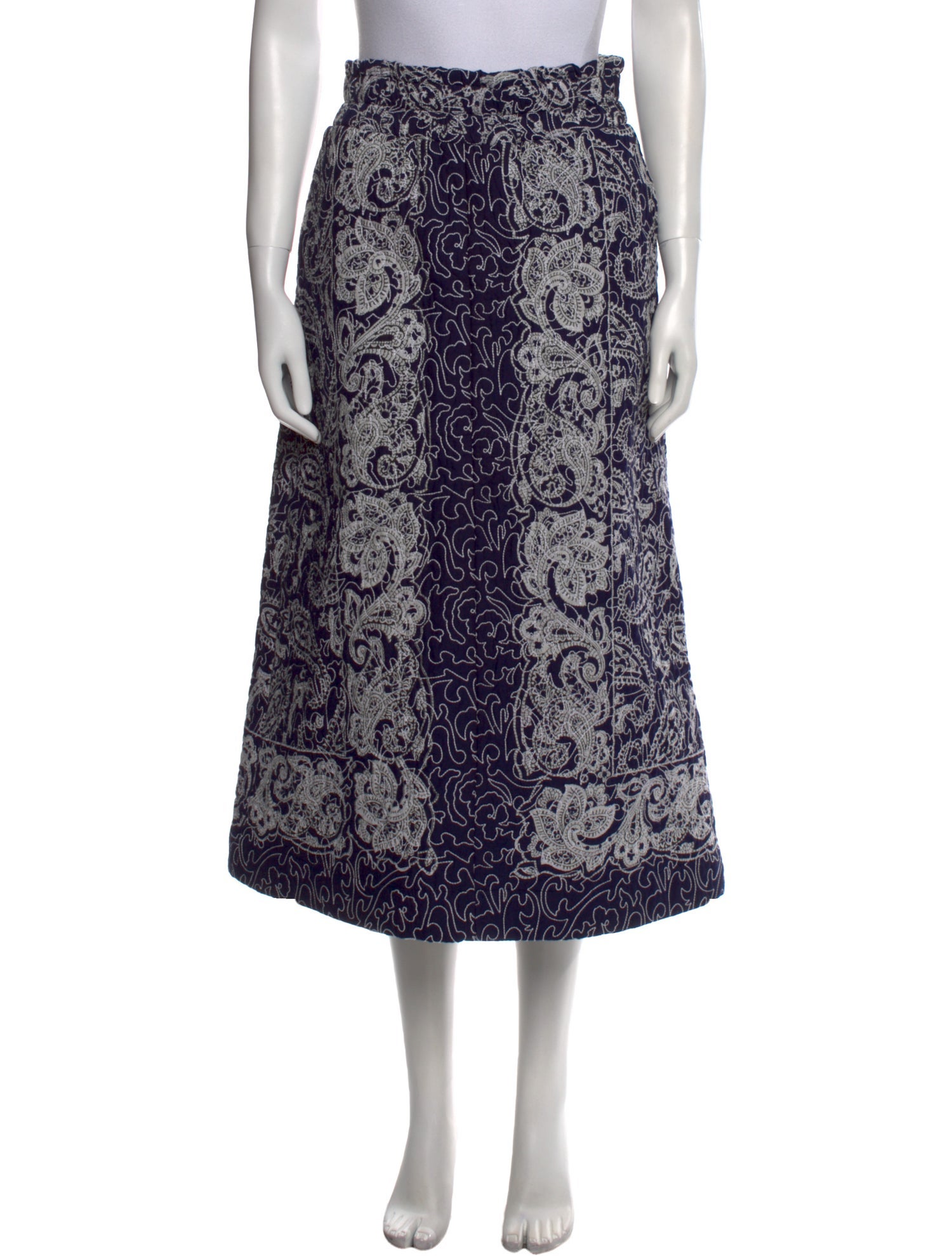 Sea New York Paisley Print Midi Length Skirt