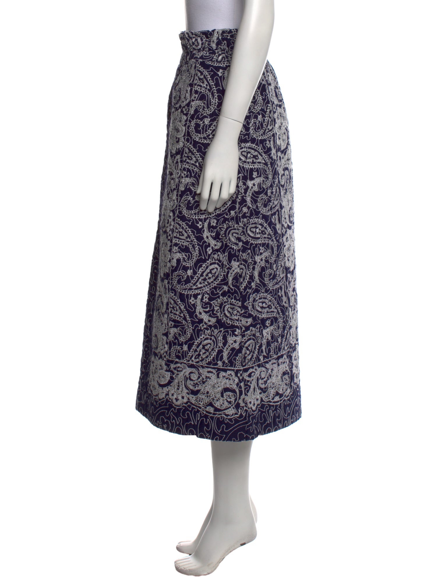 Sea New York Paisley Print Midi Length Skirt