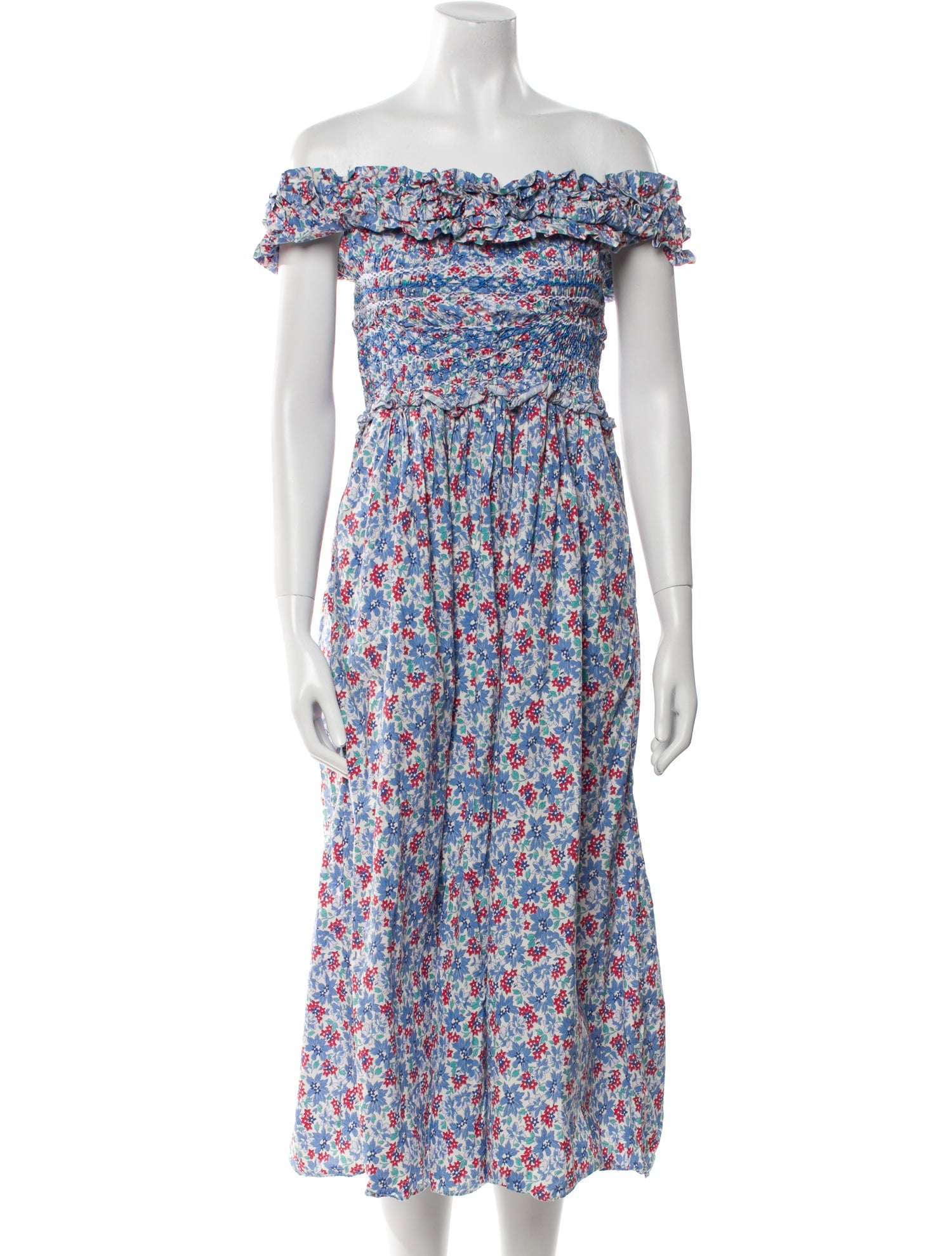 Sea New York Floral Print Midi Length Dress