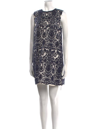 Sea New York Lace Pattern Mini Dress