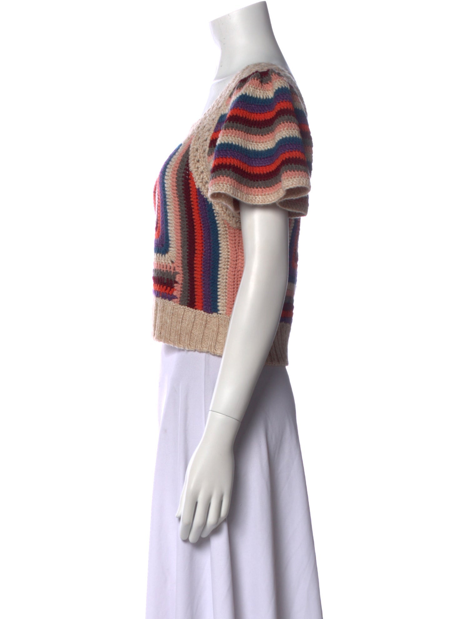 Sea New York Striped Square Neckline Sweater