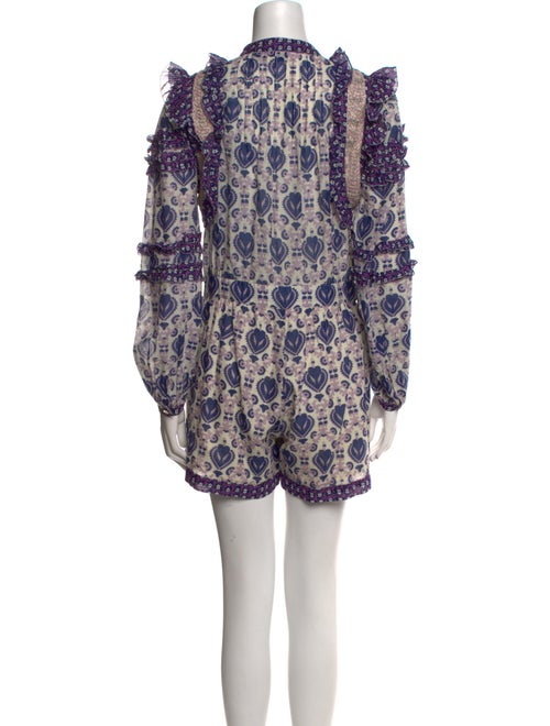 Sea New York Printed Mock Neck Romper