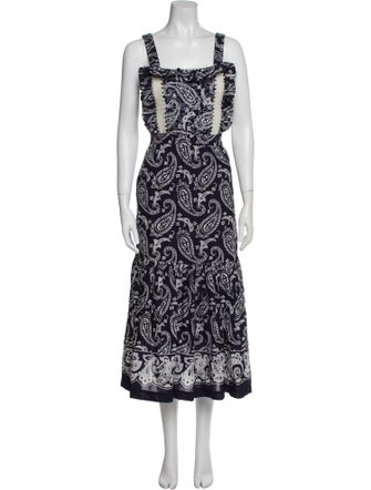 Sea New York Paisley Print Long Dress