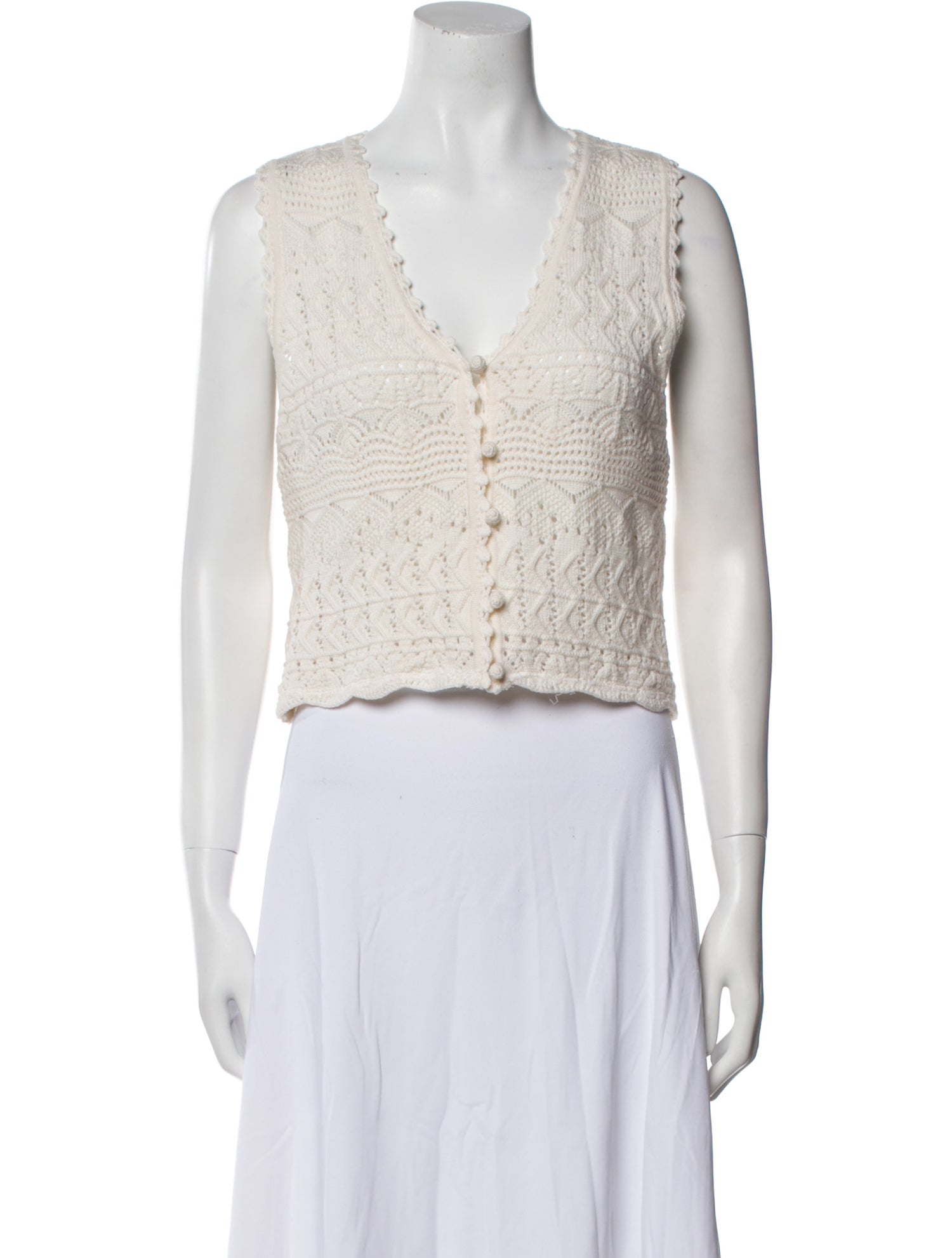 Sea New York V-Neck Sleeveless Crop Top