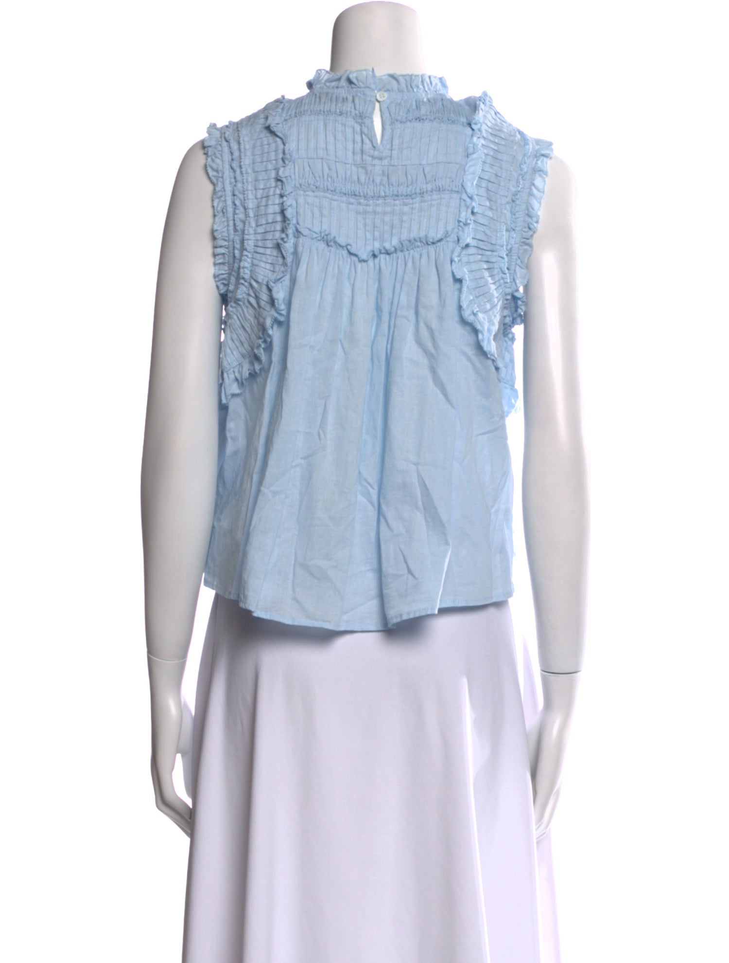 Sea New York Mock Neck Sleeveless Crop Top