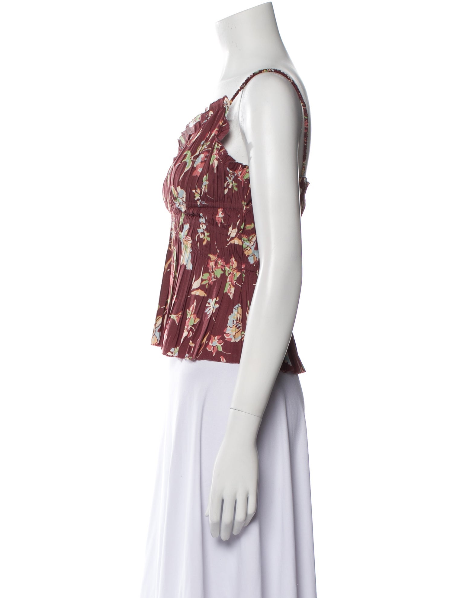 Sea New York Floral Print V-Neck Crop Top