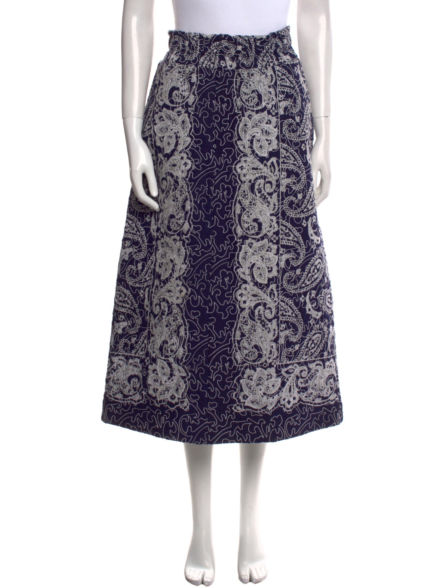 Sea New York Paisley Print Midi Length Skirt