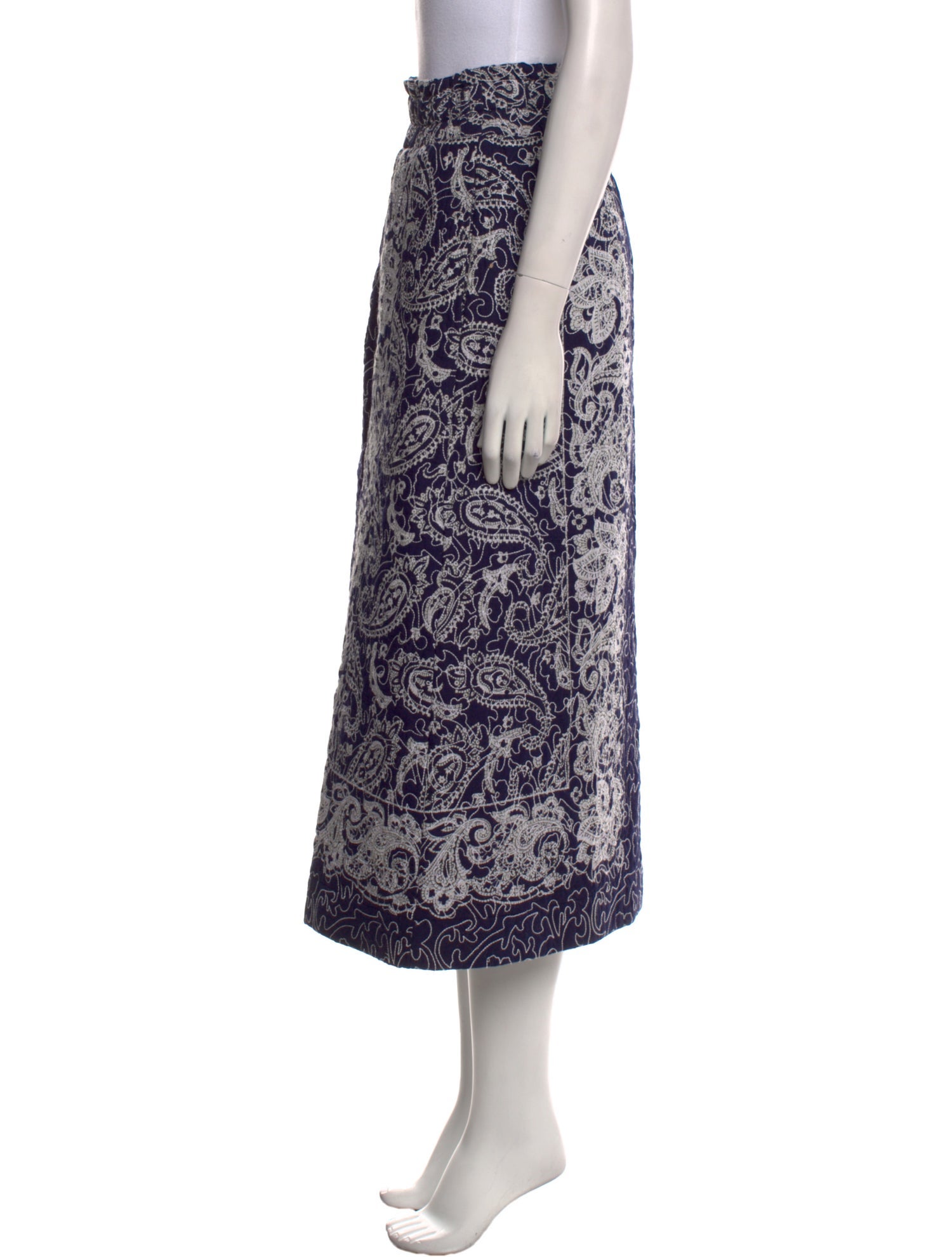 Sea New York Paisley Print Midi Length Skirt