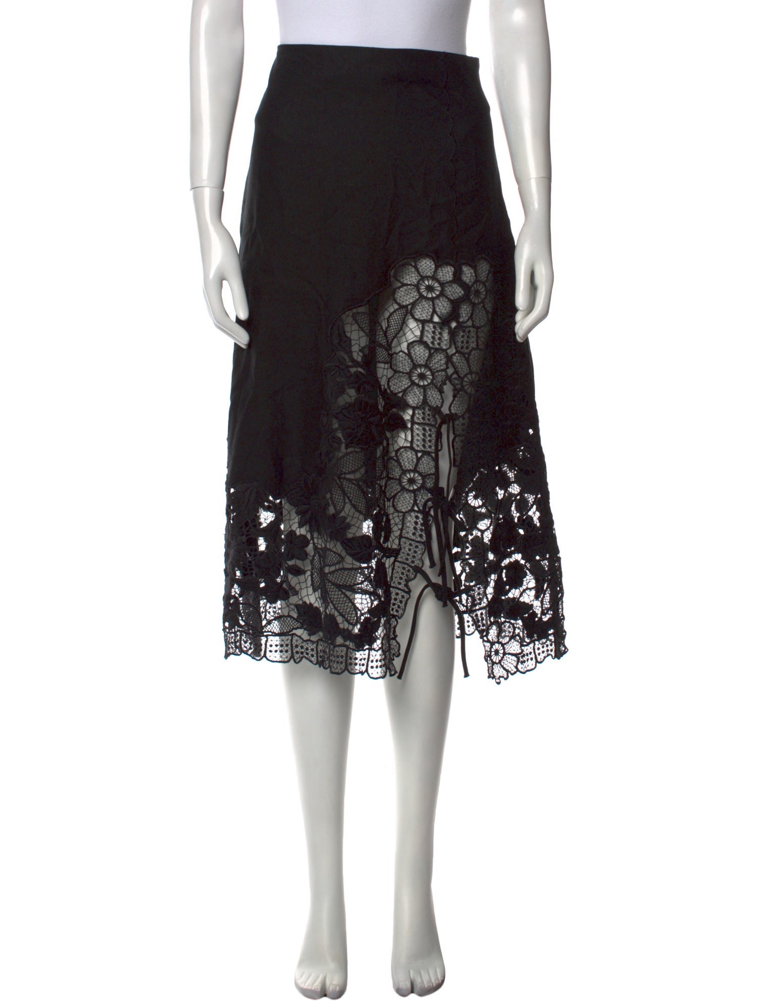 Sea New York Lace Pattern Midi Length Skirt