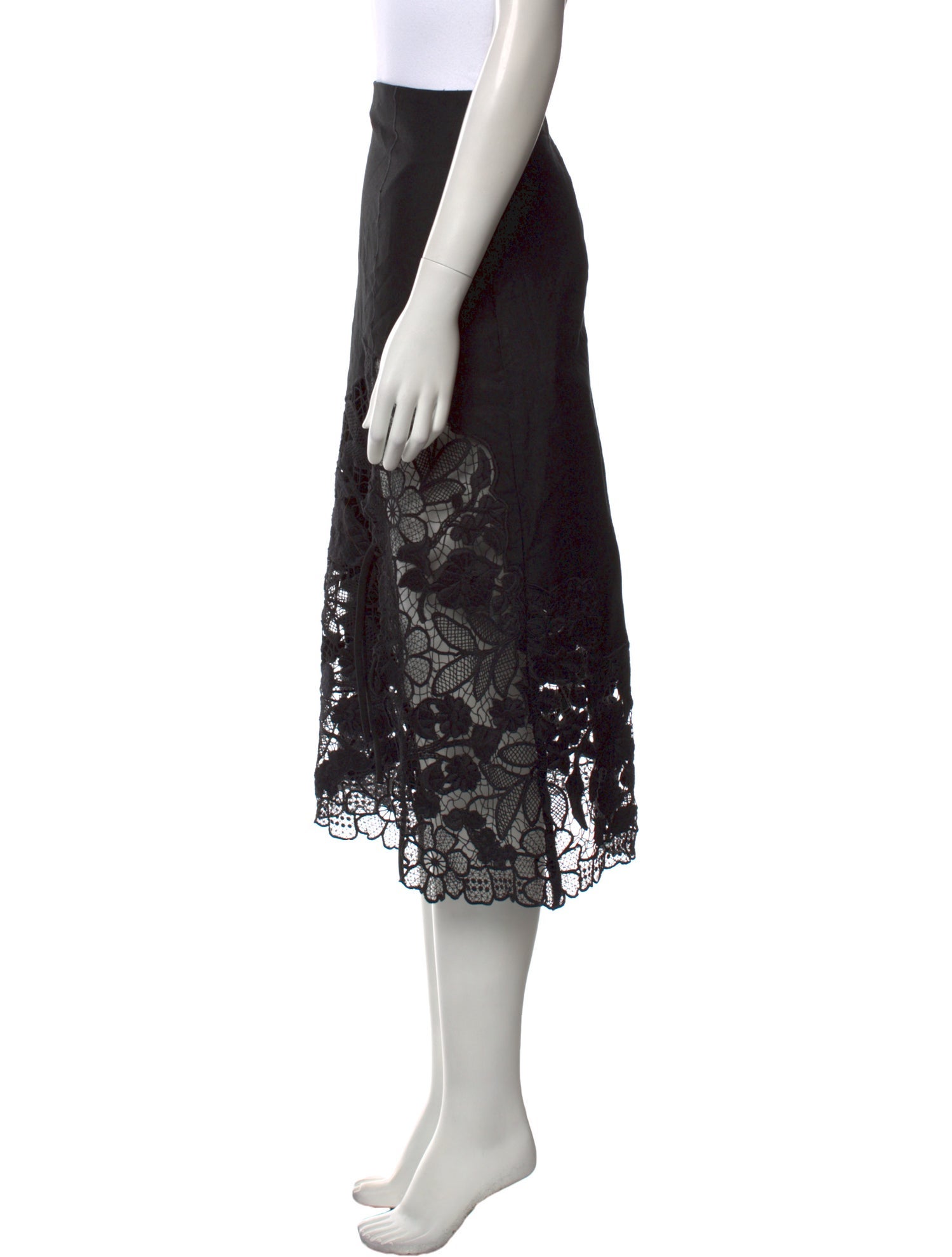 Sea New York Lace Pattern Midi Length Skirt