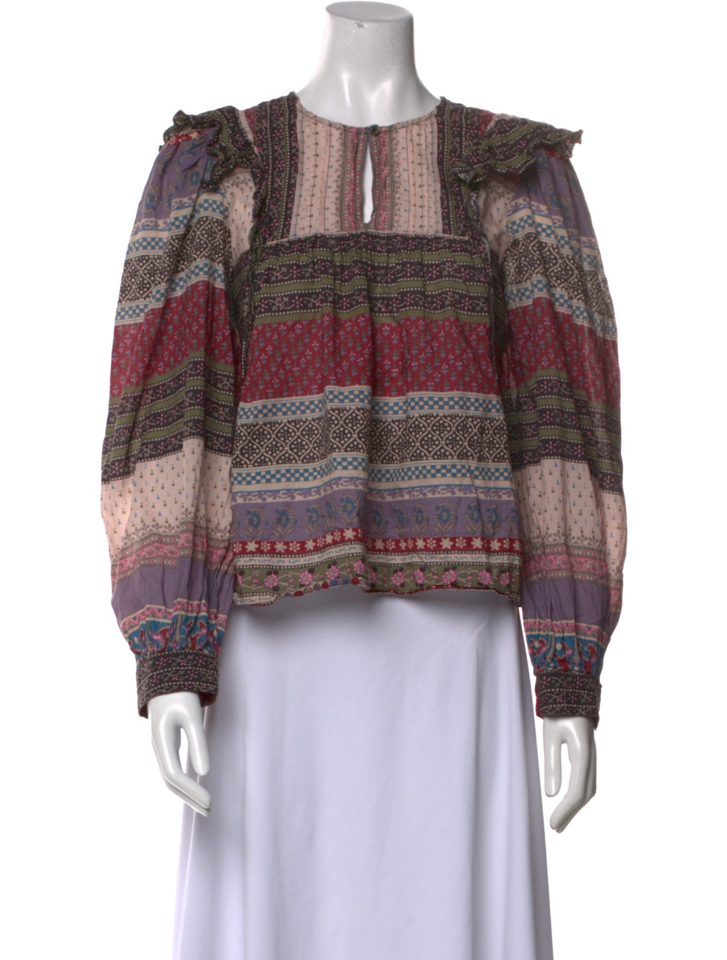 Sea New York Printed Crew Neck Blouse