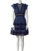 Sea New York Lace Pattern Mini Dress