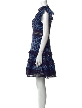 Sea New York Lace Pattern Mini Dress