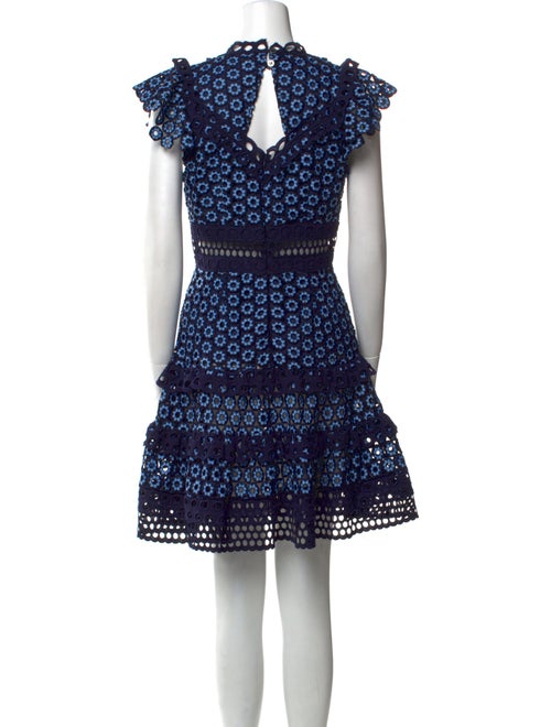 Sea New York Lace Pattern Mini Dress