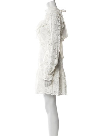 Sea New York Lace Pattern Mini Dress