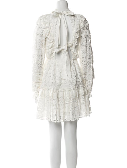 Sea New York Lace Pattern Mini Dress