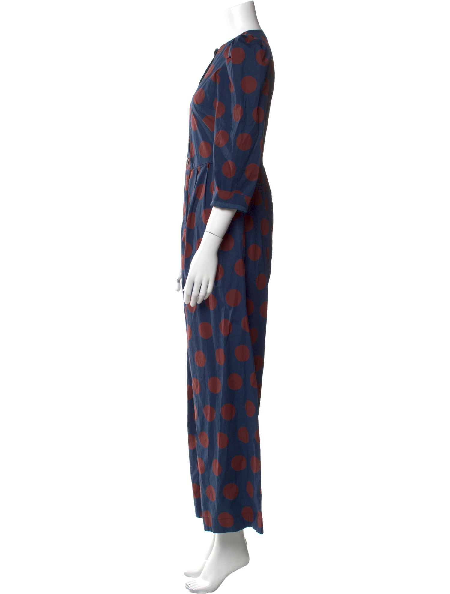 Sea New York Polka Dot Print Crew Neck Jumpsuit