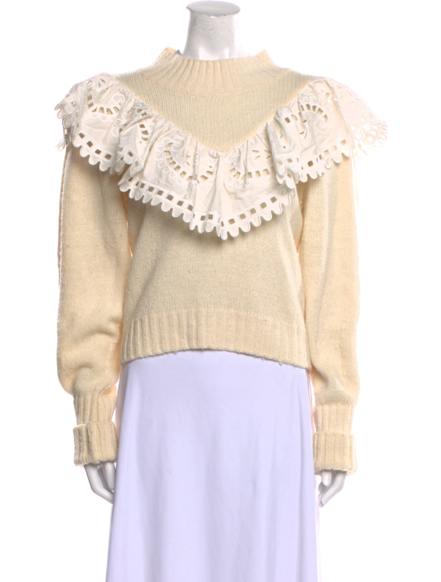 Sea New York Merino Wool Mock Neck Sweater