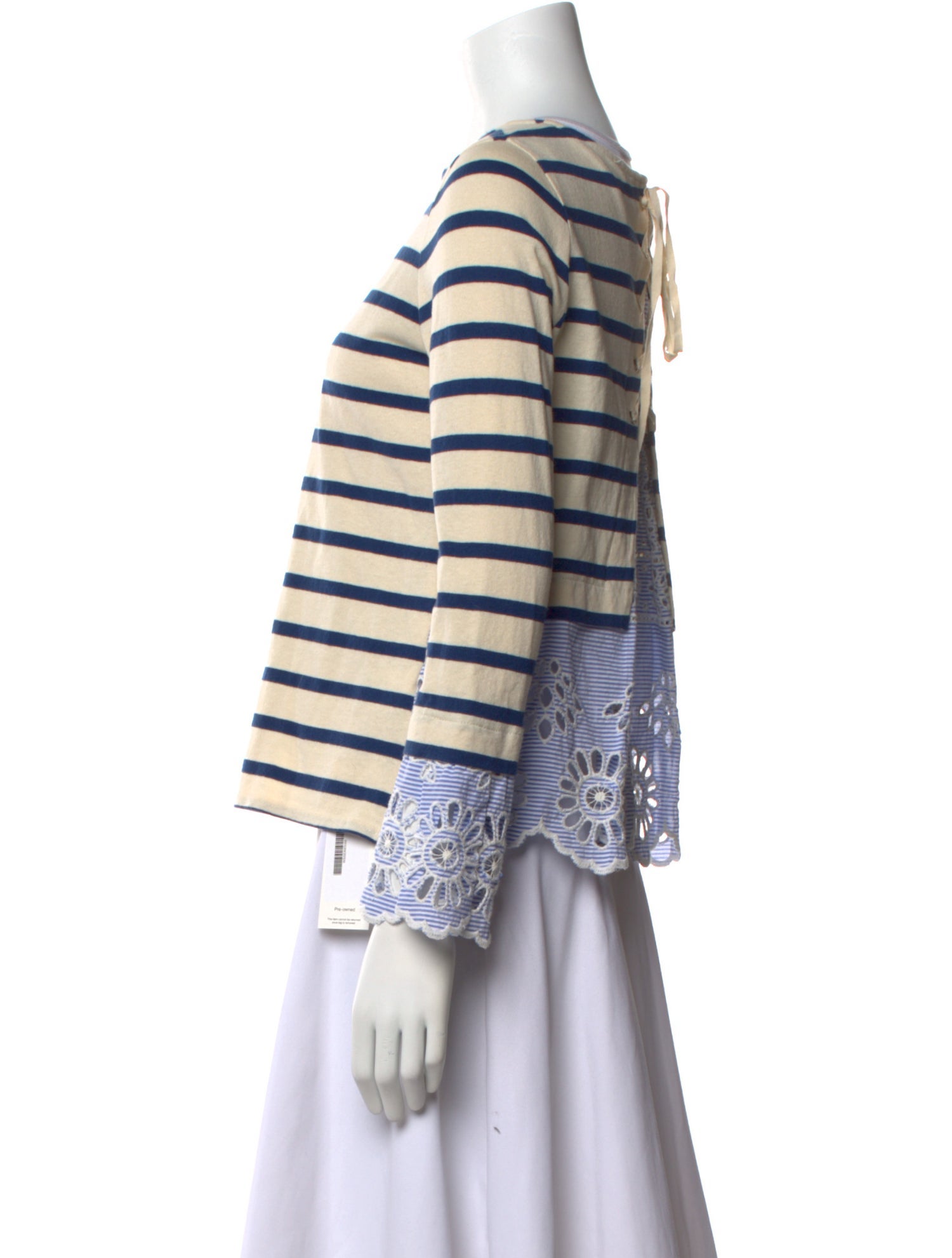 Sea New York Striped Bateau Neckline Top