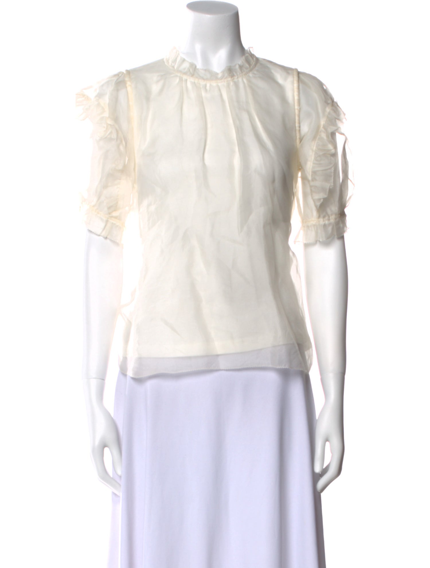 Sea New York Silk Crew Neck Blouse