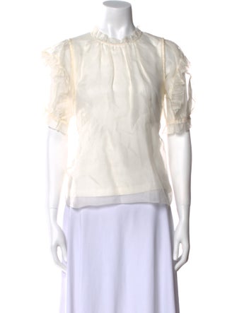 Sea New York Silk Crew Neck Blouse