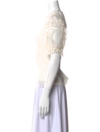 Sea New York Silk Crew Neck Blouse