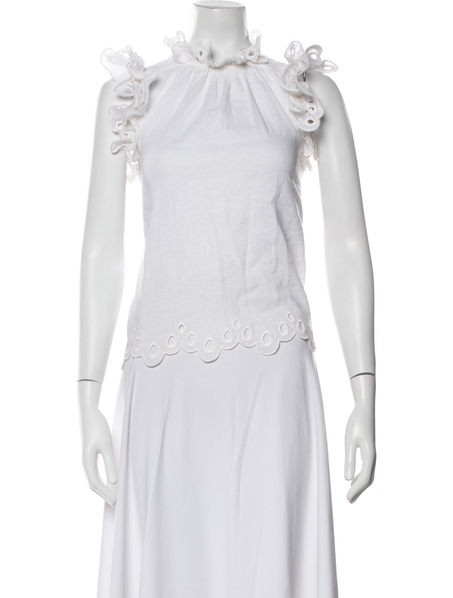 Sea New York Mock Neck Sleeveless Top