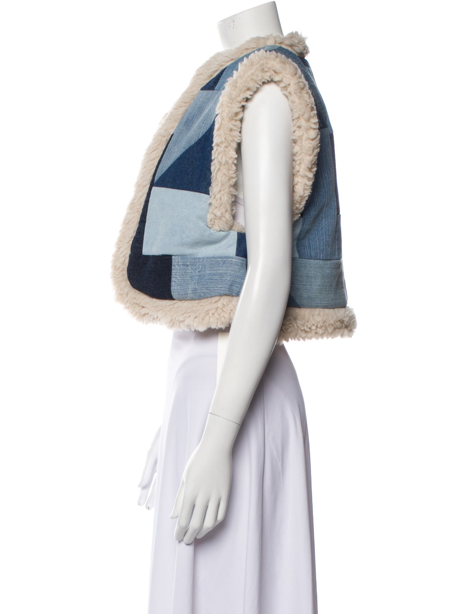 Sea New York Colorblock Pattern Vest