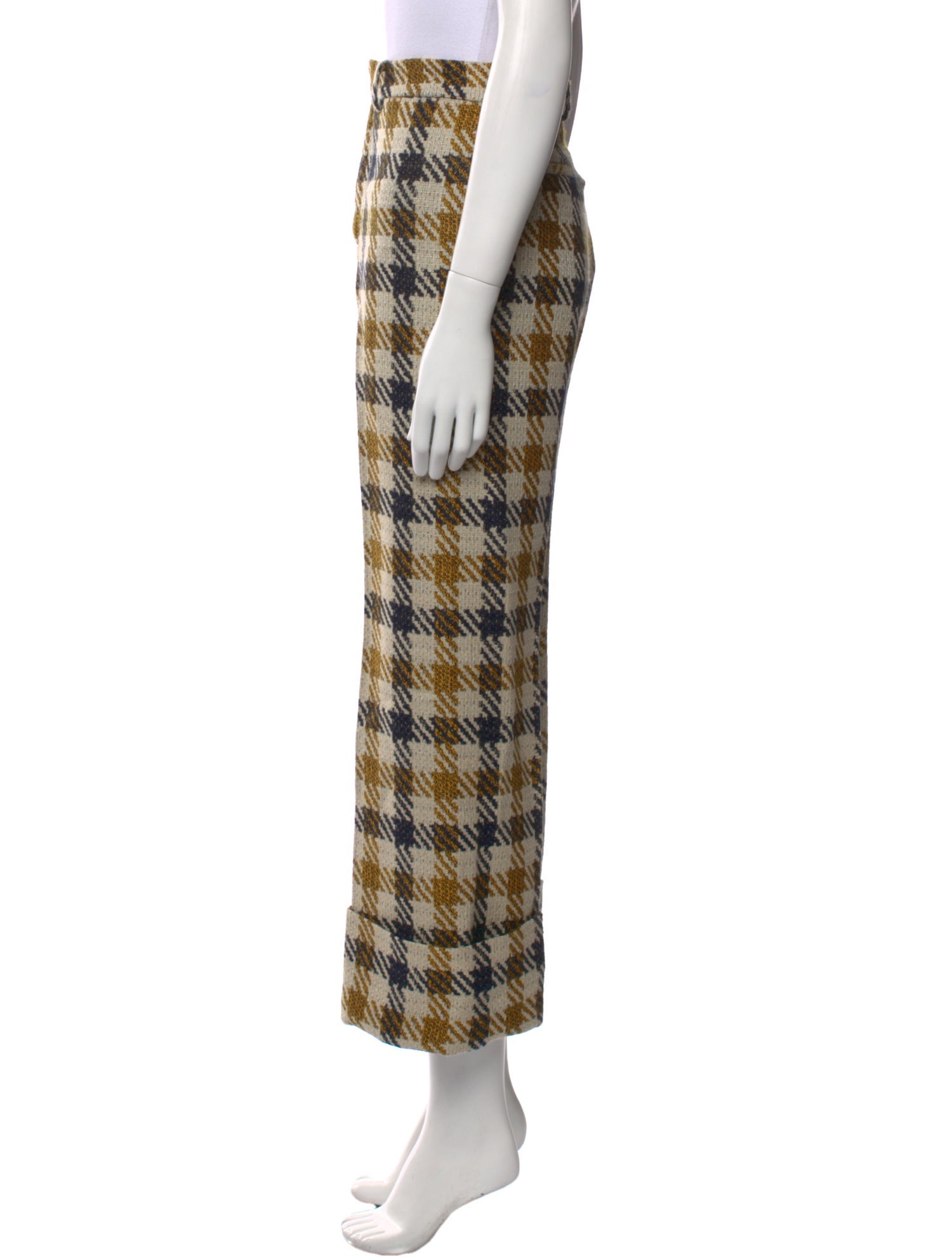 Sea New York Houndstooth Print Wide Leg Pants