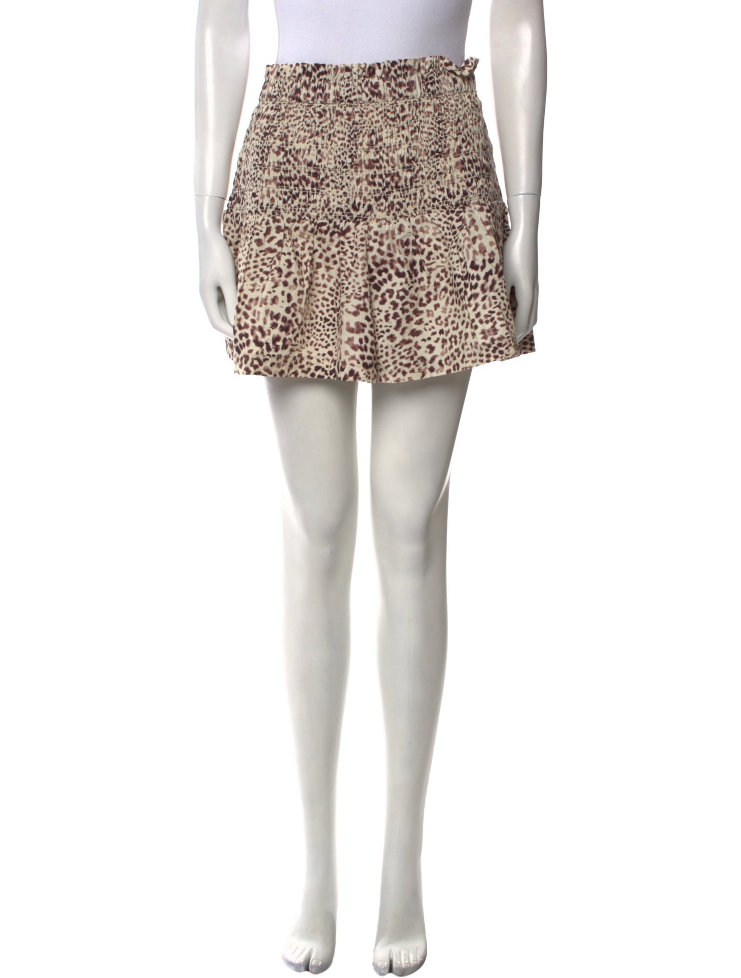 Sea New York Animal Print Mini Shorts