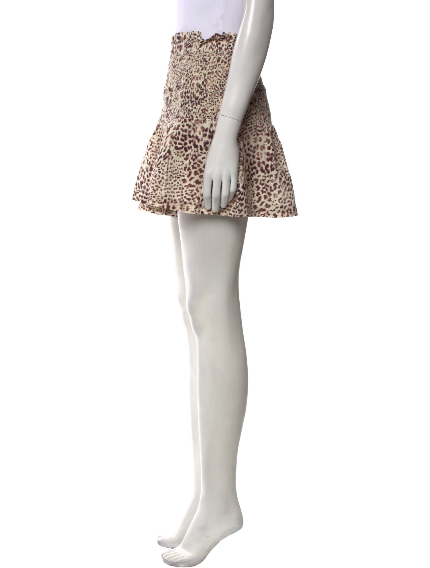 Sea New York Animal Print Mini Shorts