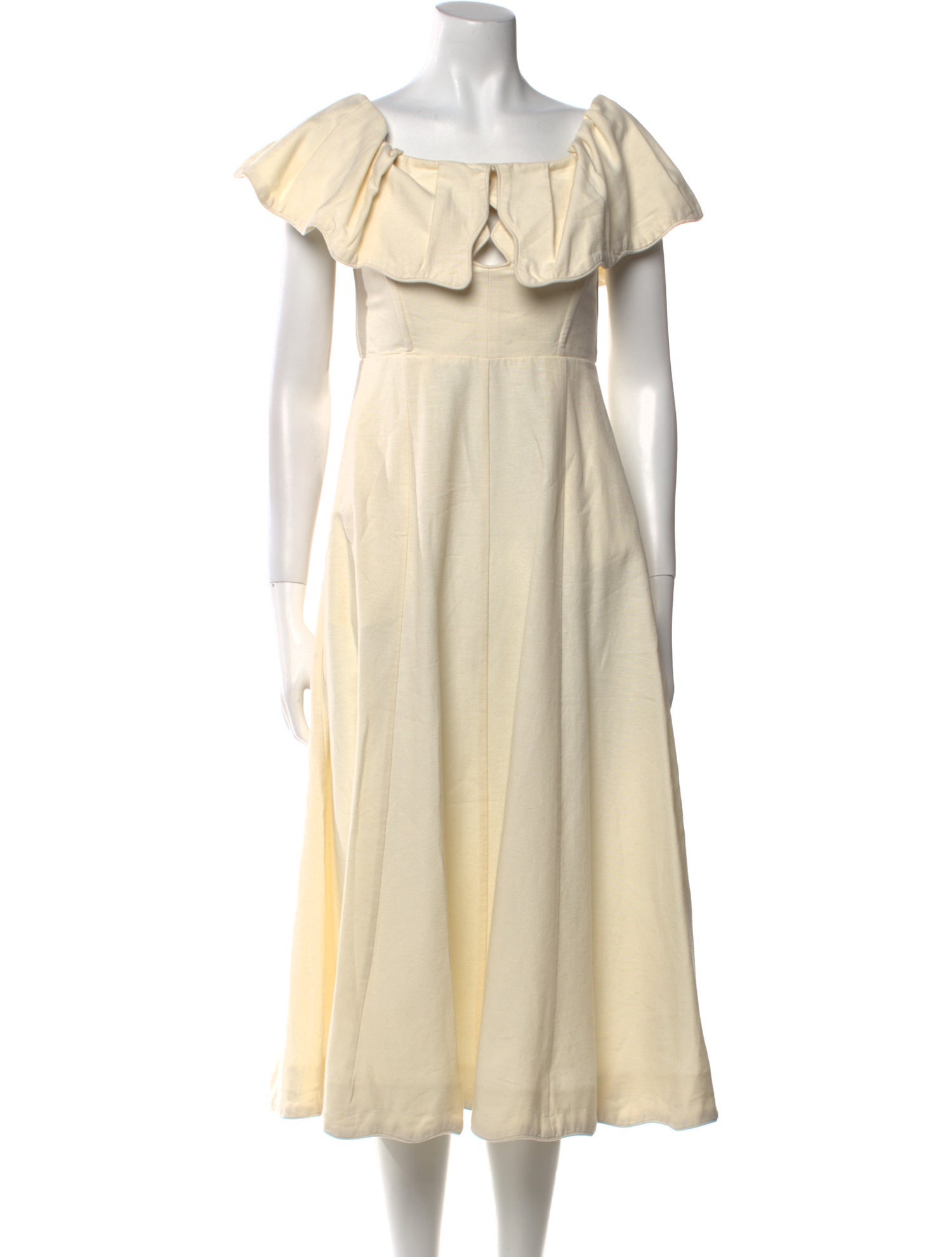 Sea New York Square Neckline Midi Length Dress