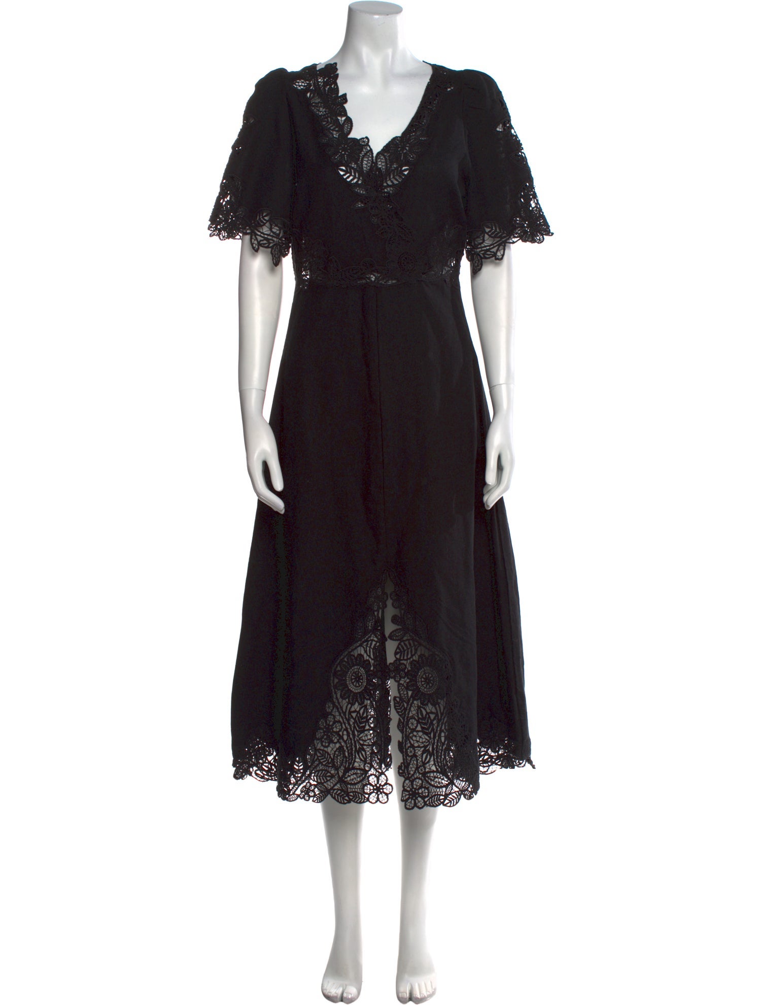 Sea New York V-Neck Midi Length Dress