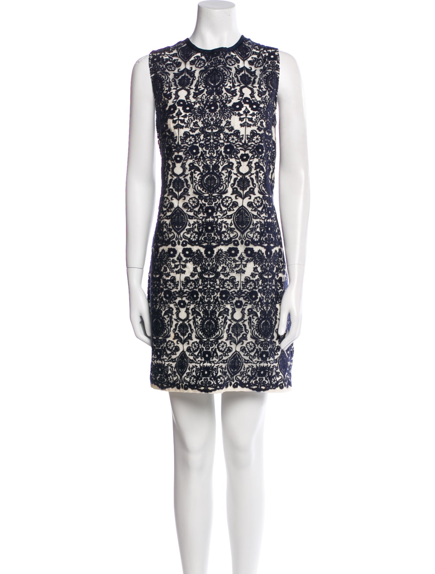 Sea New York Lace Pattern Mini Dress