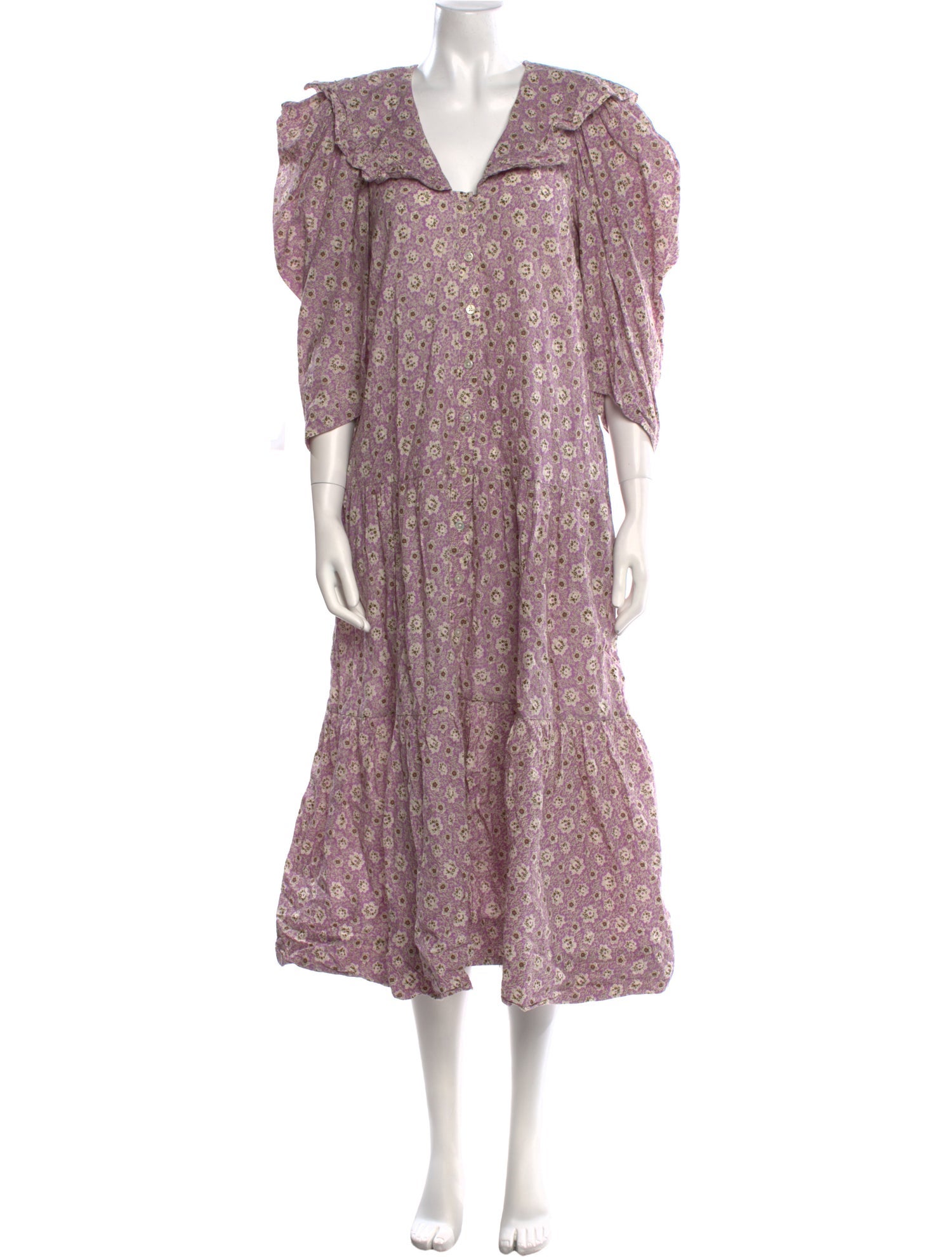 Sea New York Floral Print Knee-Length Dress