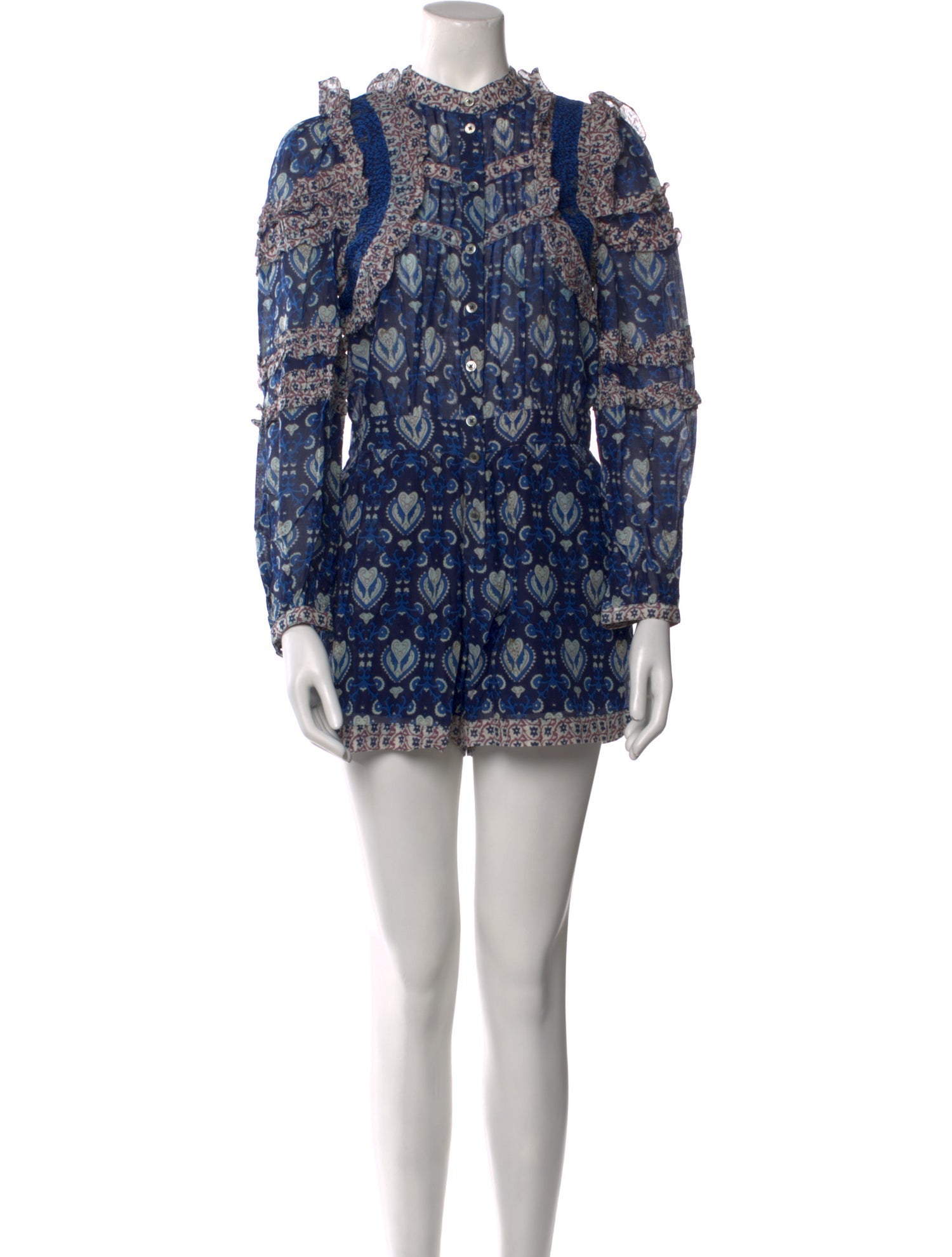 Sea New York Printed Mock Neck Romper w/ Tags