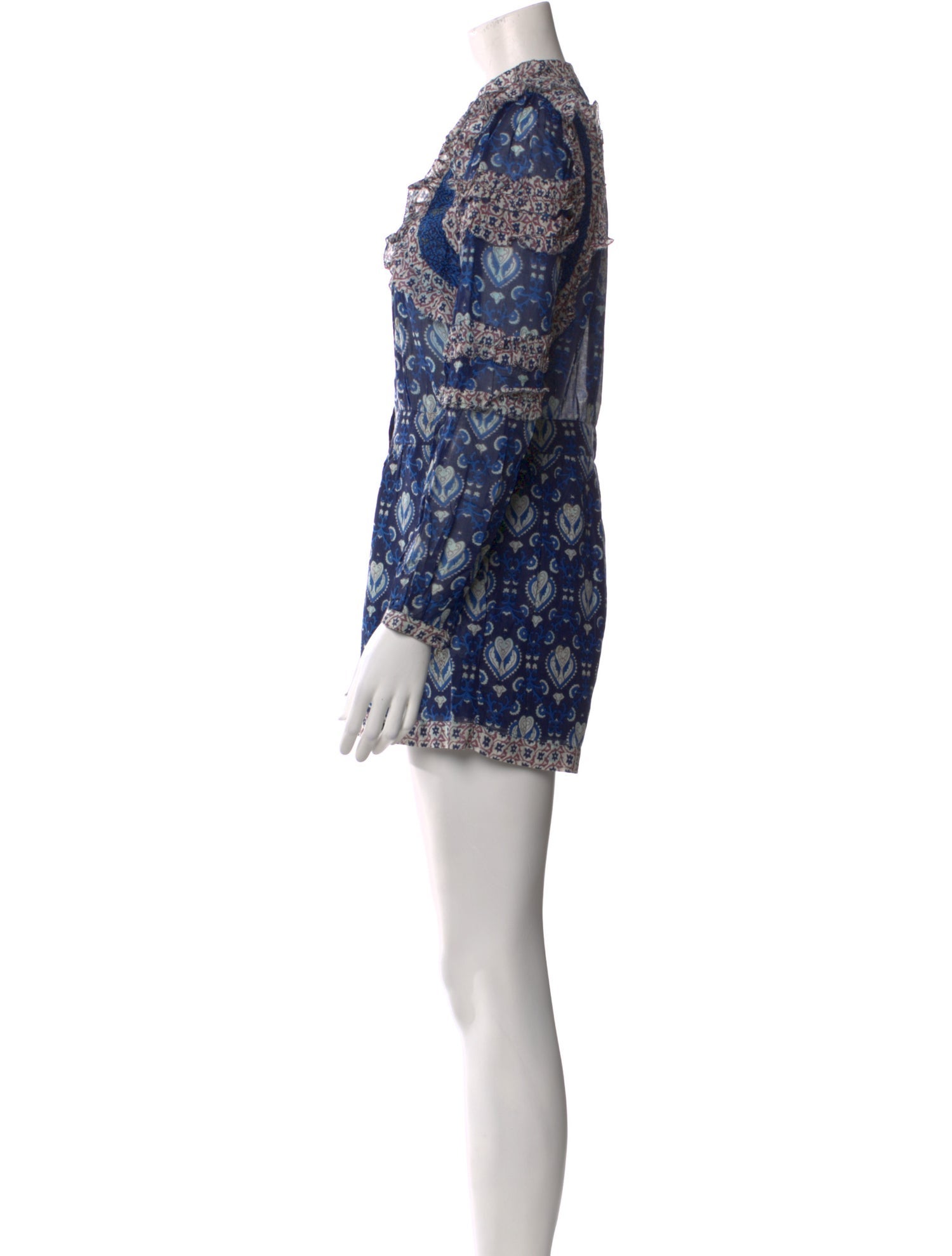 Sea New York Printed Mock Neck Romper w/ Tags