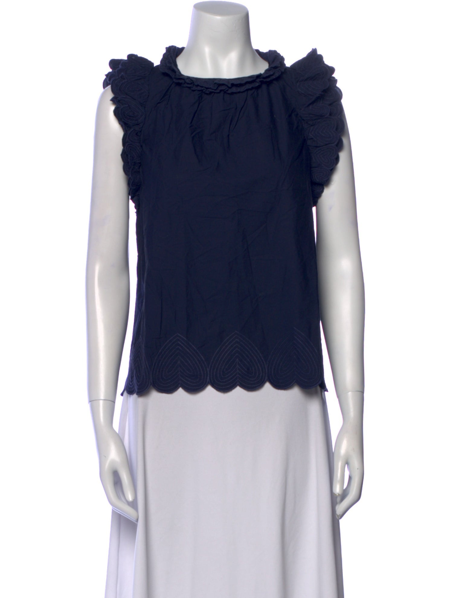 Sea New York Mock Neck Sleeveless Blouse